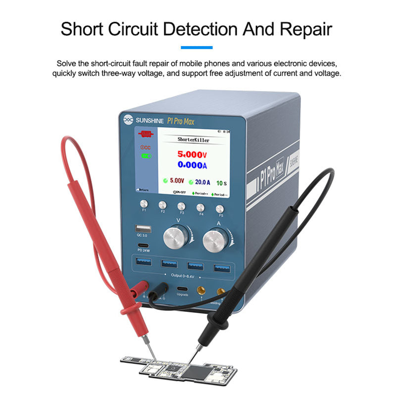 SUNSHINE P1 Pro Max Intelligent Regulated Power Supply Current Voltage Regulation Power Meter SUNSHINE P1 Pro Max Intelligent Regulated Power Supply Current Voltage Regulation Power Meter
